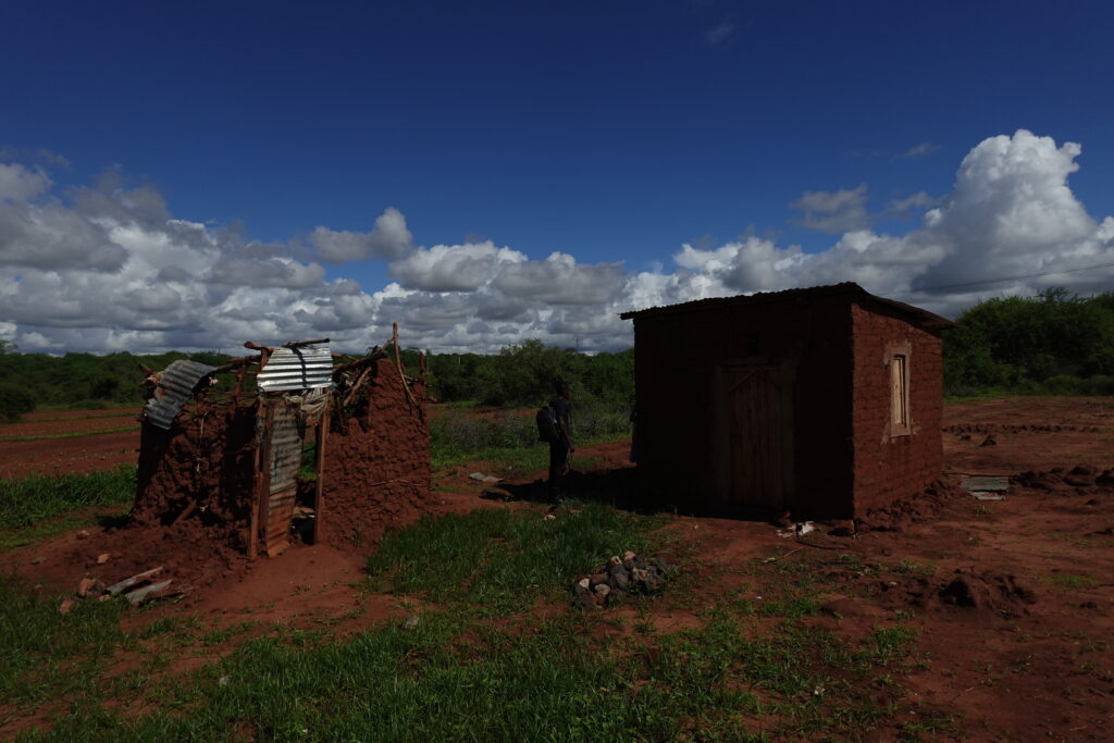 Side-by-side comparison of Jehoshaphat’s old home, and his new home which was repaired through the church